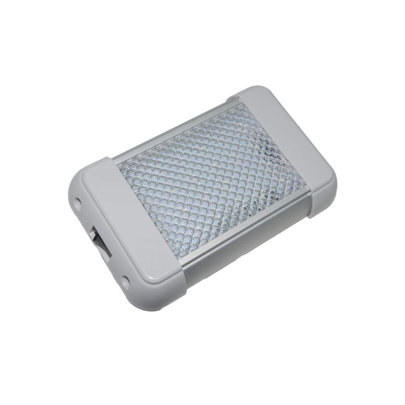 Raycharm LED Dome Light 6.3" x 3.9" Compact-Size 6000K Cool-White Even Diffused Beam, High Light-Output Low Ampere Draw, 12V-24V DC, On/Off Rocker Switch for Boat, Truck, RV & Utility Vehicles, 1-Pack - Image 3